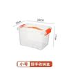 Caixa de Armazenamento Grande de Plástico Transparente Caixa de Armazenamento Portátil para Mesa com Tampa Organizador de Brinquedos e Lanches Caixa de Armazenamento para Carro
