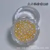 Decoraciones Navideñas de Arte para Uñas de Perlas Mixtas de Colores con 12 Compartimentos Redondas Redondas Maillard de Alto Brillo Decoraciones 3D para Uñas
