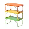 Mesa Plegable Mini para Camping al Aire Libre Mesa de Cama Mesa de Estudio para Computadora Mesa Pequeña Portátil Simple Mesa de Aleación de Aluminio