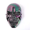 Fábrica de Origen Transfronterizo Amazon Calavera Brillante de Halloween Fiesta Festiva Cara de Fantasma Máscara de Plástico Máscara Colorida