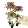Desmontaje y Montaje de Planta Simulada de Lujo Ligero de Amazon Árbol de Buganvilia Planta Verde Simulada Buganvilia Flor Artificial Árbol Artificial Planta en Maceta