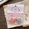 8 paquetes de pinzas para el pelo BB con flequillo hueco dulces versátiles para niños, pinzas para el pelo lindas de lunares, pinzas para el pelo frescas con goteo de aceite lateral