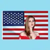 Bandera de Celebridad Transfronteriza Estadounidense Lana Del Rey Estrella de Cine y Televisión Europea y Estadounidense Set de Banderas