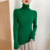 Suéter de Capa Base Tejido, Pulóver de Cachemir de Color Sólido para Mujer Otoño e Invierno, Suave de Manga Larga Ajustado, Estilo Nuevo