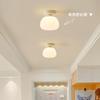 Luz de Pasillo Lejos Luz de Cúpula Simple Moderna para Balcón Luz de Escalera Viento Crema Calabaza Luz de Techo Pequeña Luz de Entrada