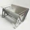 Amazon Grelha Dobrável de Aço Inoxidável Churrasqueira ao Ar Livre Espessada Forno de Carbono Camping ao Ar Livre Fogão de Churrasco Fabricantes Domésticos