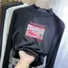 Camiseta Base de Manga Larga de Terciopelo para Niñas Otoño e Invierno Nueva para Niños Bebé Cuello Semi-Alto Cálida y Elegante Camiseta Interior de Doble Cara