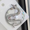 Guofeng Stereo Zodiac Plate Snake Broche Vintage Luxo Ano Novo Presente Corsage Nicho Avançado Ano da Cobra Pin Acessórios
