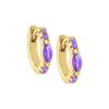Aretes de Aguja de Plata S925 Micro-Pavé de Zirconias Multicolor para Mujer Aretes de Moda Europeos y Americanos Retro Simples Elegantes de Alta Gama