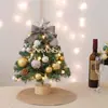 Árbol de Navidad mini de escritorio estilo coreano Árbol de Navidad Set de decoraciones navideñas árbol de Navidad