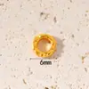 Accesorios Antiguos Vietnamitas de Oro de Arena Alta Retención de Color Cuentas Espaciadoras Colgante de Zirconio Incrustado de Durazno Cadena de Extensión para Pulsera y Collar Joyería DIY