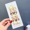Gomas para el pelo de color café con leche de dibujos animados para niñas, Diademas para bebé, Gomas elásticas, Accesorios para el pelo, Gomas para el pelo de bebé, Seguras y sin marcas