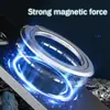 Soporte de Anillo para Dedo Magnético Totalmente Metálico Adhesivo, Imán Fuerte, Antideslizante, Ángulo Ajustable, Soporte Portátil para Teléfono