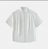Camisa Masculina Casual Simples Estilo Coreano Retrô Estilo Japonês Moda de Rua Europeia e Americana Tamanho Grande Comércio Exterior Atacado