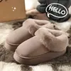 Casacos Outono Inverno Feminino Temporada Outono Inverno 2026 Botas de Algodão Estilo Coreano Pelúcia Solado Grosso Aquecidas Antiderrapantes Algodão com Pelo