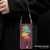 Buen humor, adecuado para funda de teléfono Apple 18pm, iPhone 15 con cordón en las cuatro esquinas, 16 con textura de cuero, 17 estilo bandolera, 14 con diseño de estilo chino