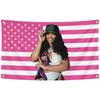 Bandera S-Z-A 3x5 pies Mismo estilo de Amazon Tela de fondo rosa Adecuada para decoración de interiores Tapiz Tela de pared