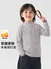 Camiseta interior de rayas estilo europeo derecho, top de invierno, ropa nueva cálida para niños, ropa de bebé, camiseta de manga larga de invierno