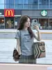 Camiseta de manga corta de algodón puro impresa pintada a mano para mujer, capa base para el día a día de verano, hombro normal, camiseta blanca, rejuvenecedora, top versátil
