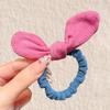 Anel de cabelo infantil de orelha de coelho fofo e doce coreano lote de cor dopamina corda de cabelo para rabo de cavalo alto acessórios de cabelo de temperamento atacado