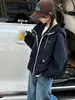 Chaqueta Cortavientos para Niñas 2026 Otoño Nueva Chaqueta con Capucha Bordada para Niños Mayores Ropa Exterior a Prueba de Viento