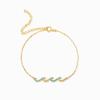 Pulsera Europea y Americana Nueva de Ola de Diamantes para Mujer Moda Ins Combinable Elegante Pulsera de Lujo Ligero de Alta Gama Venta al por Mayor