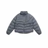 Chamarra corta de plumón resistente al agua Rumeng, 90% plumón de pato blanco, diseño acanalado, adecuada para actividades al aire libre en invierno, unisex, con cuello alto