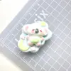 Koala lindo de dibujos animados pegamento de crema diy resina brillante funda de teléfono pasador para el pelo cuerda para el pelo accesorios de resina material al por mayor