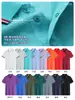 Playeras tipo polo de trabajo personalizadas con logotipos impresos, uniformes de grupo de verano con solapa corporativa de manga corta, camisas publicitarias bordadas a medida