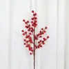 Decorações de Ano Novo, Frutas Vermelhas, Inserções de Vaso de Frutas da Sorte, Decorações de Dia dos Namorados, Decoração de Casa, Frutas Silvestres Artificiais para Shopping, Grandes Quantidades em Estoque