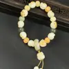 Garras de Gato de Mano a Juego Pulsera de Múltiples Cuentas Puesto del Mercado Nocturno Suministro Pulsera de Raíz de Bodhi de Jade Blanco Venta al por Mayor