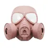 Máscara de gas persona real campo de cs equipo para comer pollo protección facial completa sello comando táctico ejército ventilador máscara casco