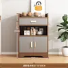 Armário de Chá Contra a Parede, Armário de Armazenamento para Sala de Estar, Armário de Chá para Escritório de Apartamento Pequeno, Armário Pequeno, Armário de Armazenamento, Armário de Jantar