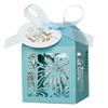 Amazon nueva hermosa etiqueta de fuegos artificiales caja de dulces hueca con láser personalidad estrella de cinco puntas embalaje caja de dulces caja de regalo