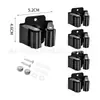 Clip para Mopa de Acero Inoxidable Transfronterizo Adhesivo sin Taladro Soporte para Escoba Gancho Fijo Montado en Pared del Baño Almacenamiento Clip para Mopa
