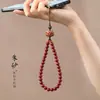 Corrente de Celular de Cinábrio Cru com Alto Teor de Areia Dourada Roxa, Pingente Chaveiro de Bolsa para Casal do Ano Zodiacal Presente Venda por Atacado