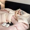 Yuchuan Conjunto de Quatro Peças Escovado Cerâmico de 100 Fios, Roupa de Cama de Algodão Puro Grau Materno e Infantil, Roupa de Cama Espessa para Outono e Inverno