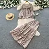 Conjunto de cárdigan y falda de estilo francés con ajuste suave en la cintura para mujer, atuendo de dos piezas slim-fit para otoño, camisa versátil de manga larga para mujer