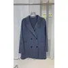 Abrigo con cuello de traje de lana de doble cara, chaqueta de lana otoño e invierno 2026, abrigo de lana cálido de doble cara para mujer