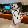 Funda Magnética Transparente de Dos Tonos Tres en Uno para Teléfono Móvil Adecuada para Iphone1716Promax Cubierta Protectora de Carcasa Dura Anticaídas