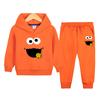 Terno para Meninos Primavera e Outono 2024 Outono Novo Moletom Esportivo com Capuz Infantil Conjunto de Duas Peças Roupas de Outono Bonitas para Meninos