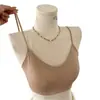 Sujetador estilo camisola, de color base, con tirantes finos y espalda descubierta, para mujeres con poco busto, diseñado para realzar y levantar, minimizar los rollitos laterales y proporcionar soporte cómodo sin aros.