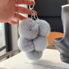 [Uvas Lindas] Colgante de Bolso de Piel de Conejo Rex Real Colgante de Llavero de Coche de Bola de Felpa de Celebridad de Internet Accesorios