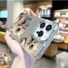 Funda de Teléfono Divertida y Linda con Temática de Gatos para iPhone 18 Pro Max Venta al por Mayor Funda Protectora con Espejo de Maquillaje para iPhone 15