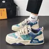 Zapatos de Lona Transpirables Otoño Nuevos para Hombre Tendencia Estudiante Versátiles Suela Gruesa Zapatos de Pizarra Blancos Zapatos Deportivos Tendencia Papá