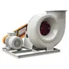 Ventilador Centrífugo de Fibra de Vidro 4-72 Anticorrosivo Resistente a Ácidos Industrial à Prova de Explosão Frequência Variável Alta Potência Ventilador de Tiragem Induzida Ventilação de Laboratório