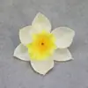 Flor artificial cabeça de narciso PE sensação hidratante látex silicone narciso chinês adorno de cabeça decoração de roupa fotografia