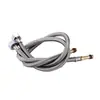 Manguera trenzada de acero inoxidable 304 para fregadero de cocina, grifo de agua caliente y fría, tubo de entrada de agua, grifo de lavabo, tubo puntiagudo
