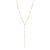 [Ice Meng] colar longo em forma de Y fashion love aço inoxidável corrente de clavícula borboleta colar redondo N1453