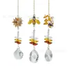 Flor, Abelha, Colmeia, Pingente Decorativo Apanhador de Sol de Cristal, Decoração de Jardinagem, Fornecimento Atacadista Transfronteiriço, Cristal Branco